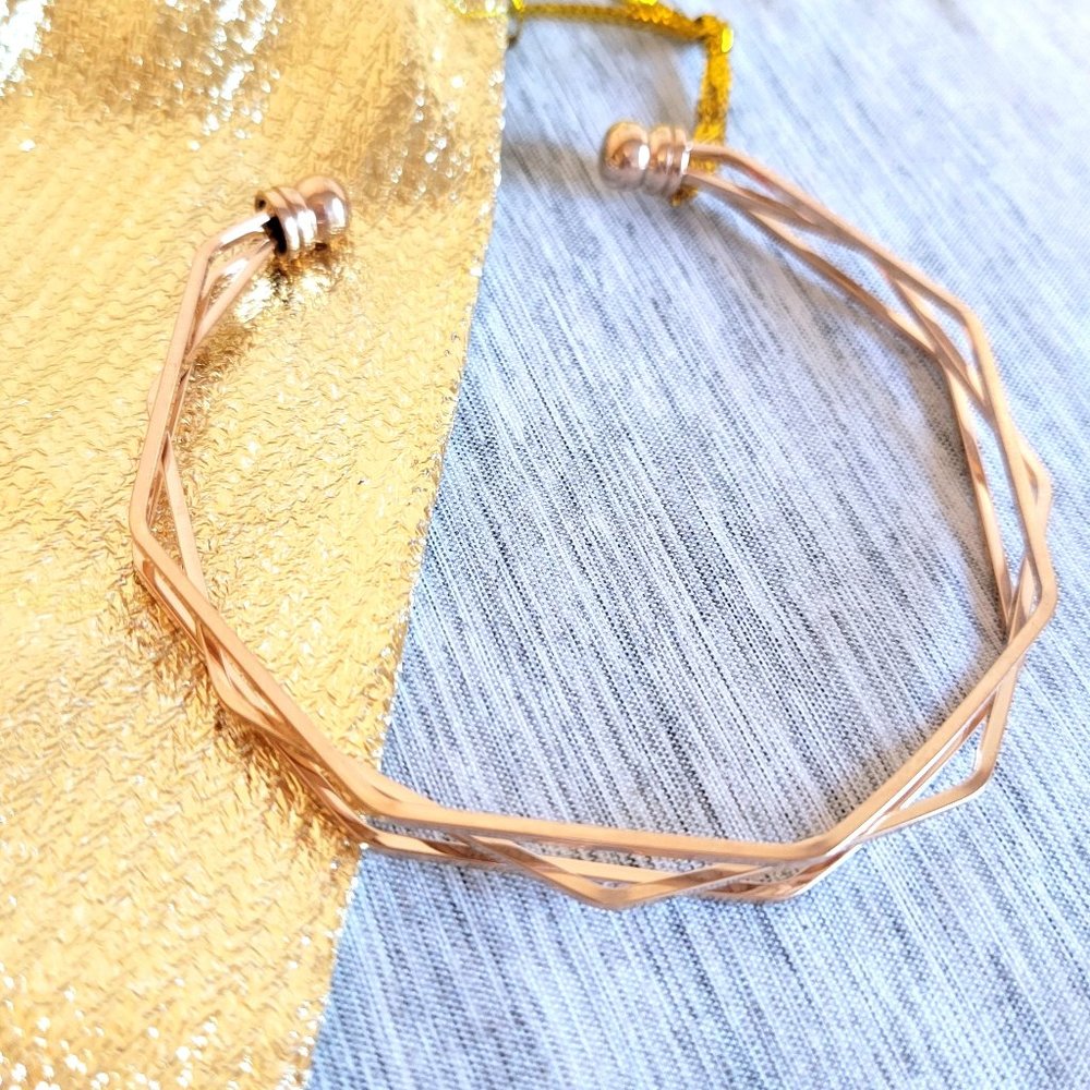 NWOT Geometric Adjustable Bracelet